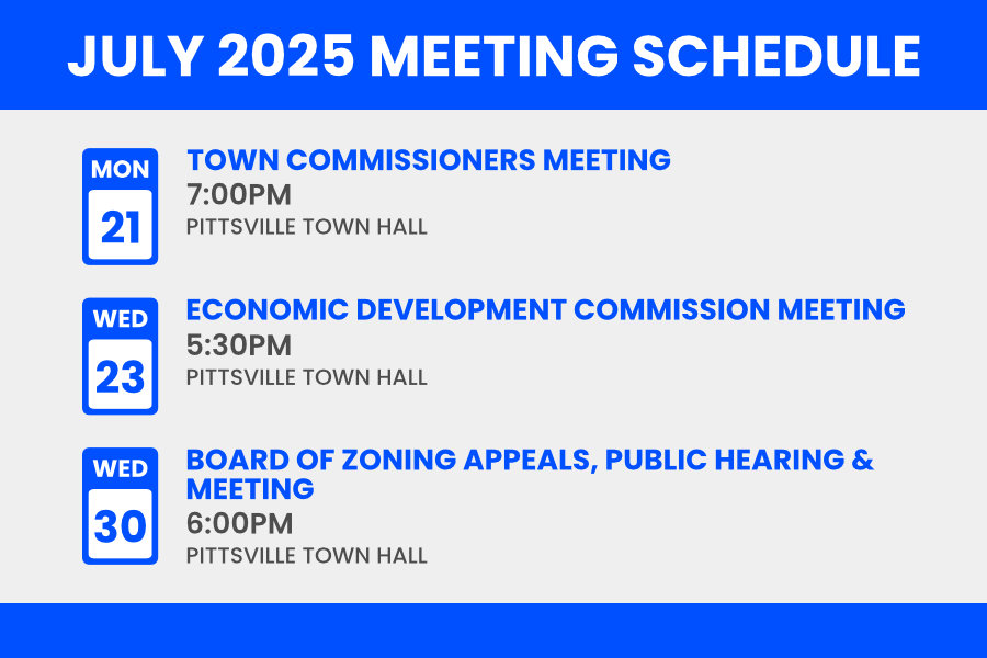 July 2025 Meeting Schedule